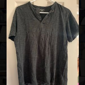 Merona half button v neck tee. Soft knit